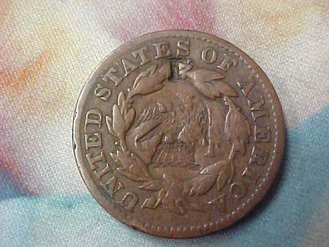 Counterstamped-1831--Large-Cent-Eagle-On-Globe.-Brunk-T-4